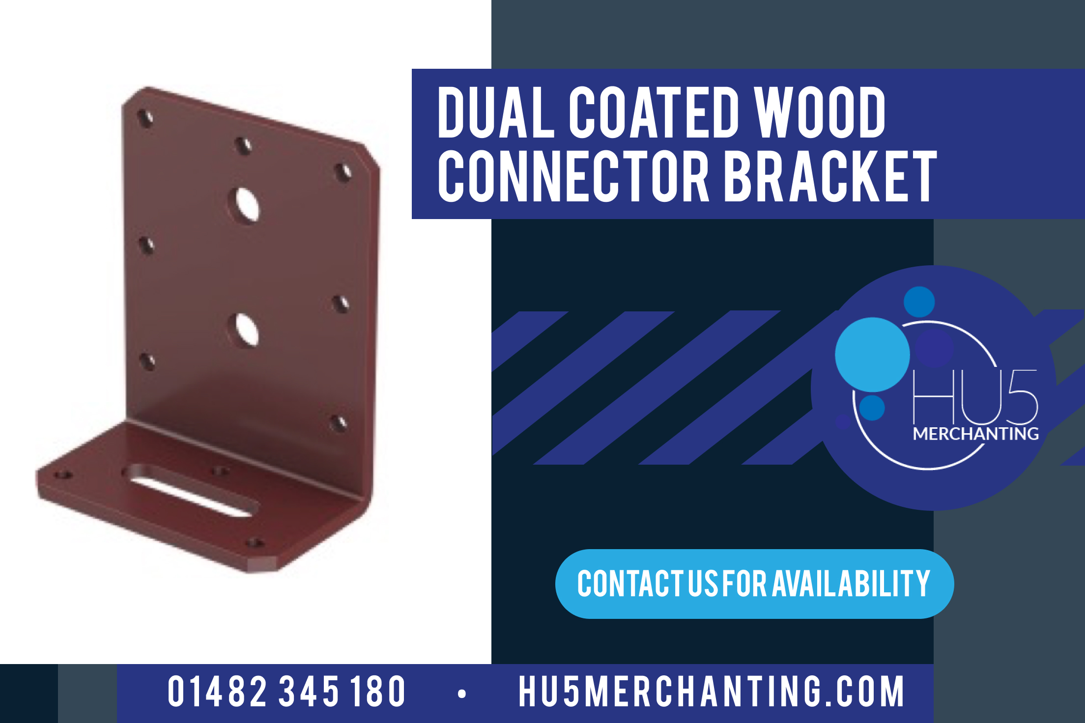 Dual Coated Wood Connector Bracket - HU5 Merchanting